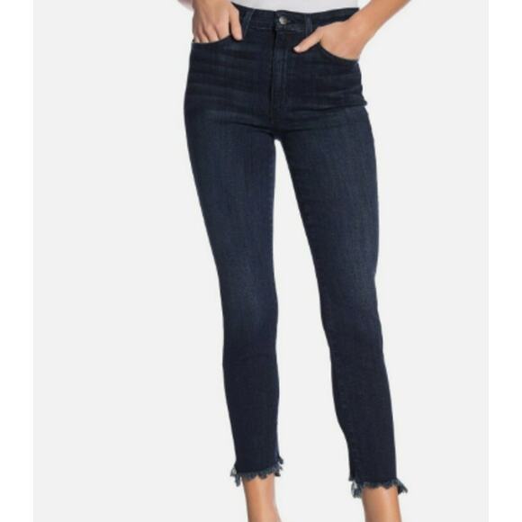 Joe's Jeans Denim - Joe's Jeans Ruby High-Rise Skinny Ankle Jeans with a raw or frayed hem. sz 27